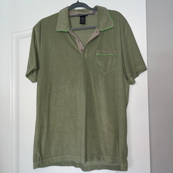 Club Monaco Terry Cotton Mens Polo Shirt - XL - Picture 1 of 3